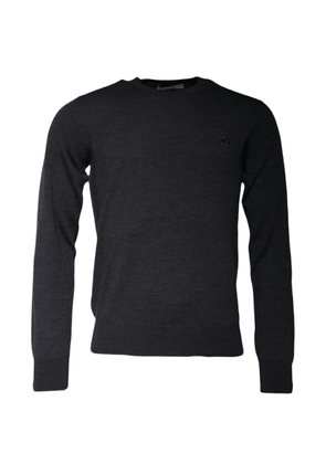 Dolce & Gabbana logo-plaque sweater - Grey