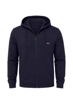 Costume National zip-up drawstring hoodie - Blue
