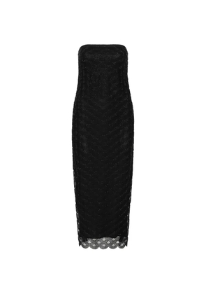 ROTATE BIRGER CHRISTENSEN bead-embellished strapless maxi dress - Black