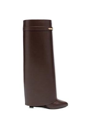Givenchy Shark Pinch leather knee-high boots - Brown