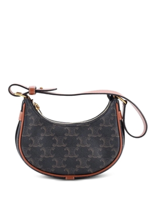 Celine Pre-Owned Ava Bag Triomphe Coated Canvas Mini shoulder bag - Brown