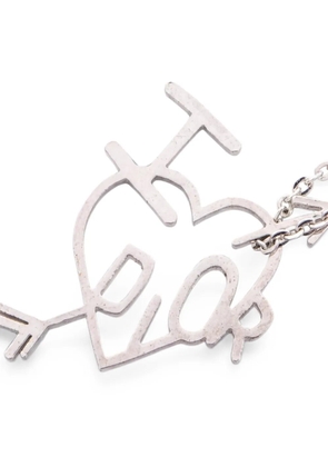 Christian Dior Pre-Owned 2000s heart-shape necklace - Silver