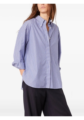 Officine Generale Yari striped button-down shirt - Blue