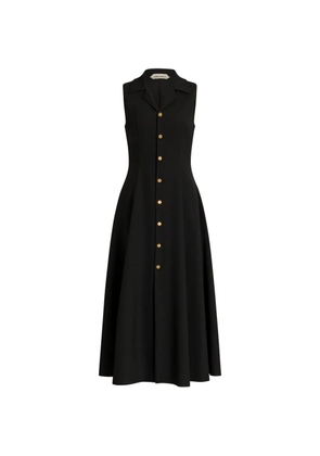 Alberta Ferretti sleeveless midi dress - Black