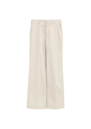 Acne Studios wide-leg pressed-crease trousers - Neutrals