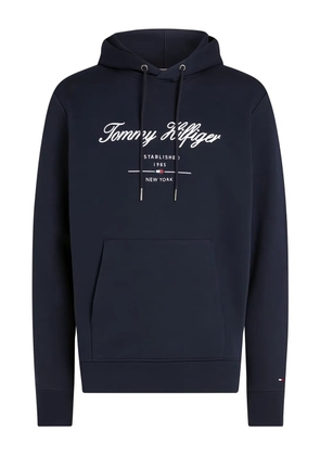 Tommy Hilfiger logo-print hoodie - Blue