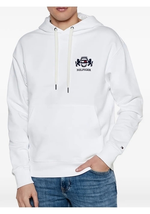 Tommy Hilfiger crest hooded sweatshirt - White