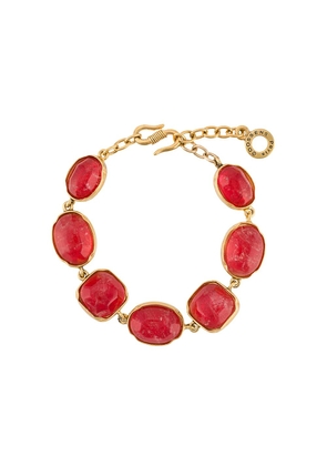 Goossens gold-plated cabochon bracelet