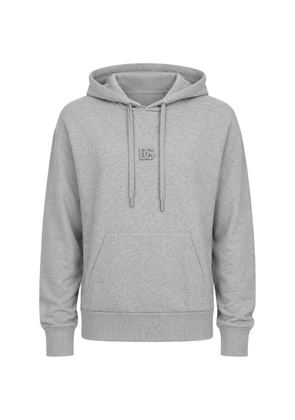 Dolce & Gabbana DG logo-plaque hoodie - Grey