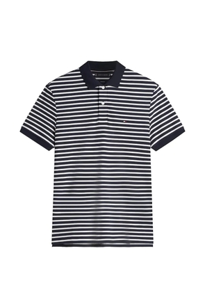 Tommy Hilfiger striped-patterned polo shirt - Black