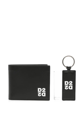 DSQUARED2 logo-motif leather wallet - Black