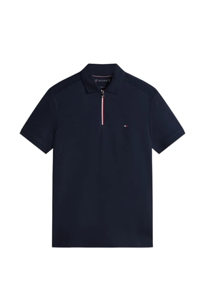 Tommy Hilfiger zip-fastening polo shirt - Blue
