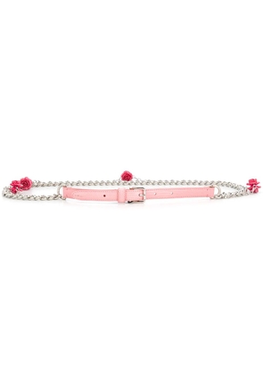 Dolce & Gabbana chain floral belt - Metallic