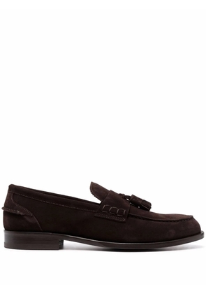 Scarosso Ralph tassel-embellished suede loafers - Brown