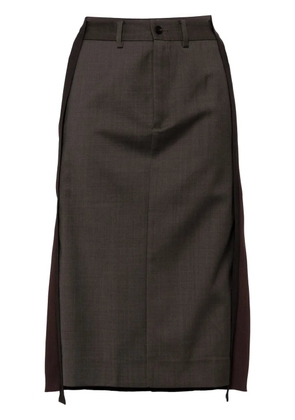 JNBY deconstructed midi skirt - Brown