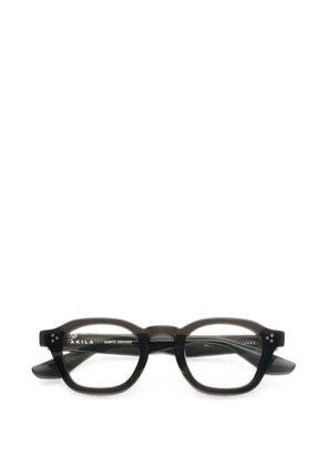 akila Logos geometric-frame glasses - Grey