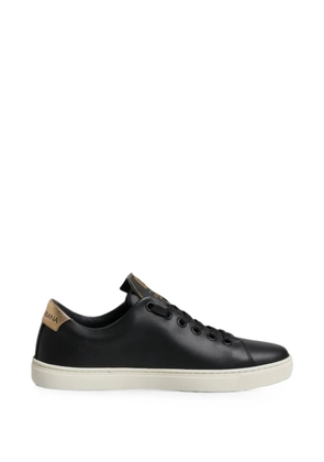 Dolce & Gabbana heart-patch leather sneakers - Black
