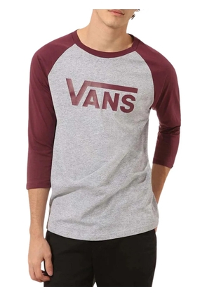 Vans Classic Heather logo-print raglan-sleeve T-shirt - Grey