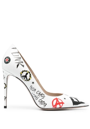 Le Silla Eva Punk 110mm pumps - White