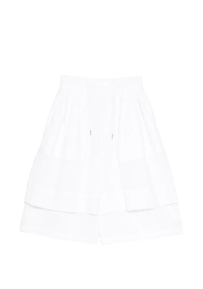 SONGZIO layered drawstring shorts - Neutrals