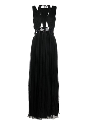 Alberta Ferretti cut-out halterneck maxi dress - Black