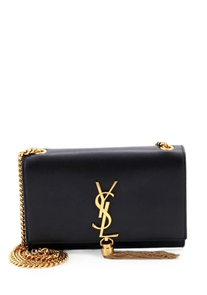 Saint Laurent Pre-Owned Classic Monogram Tassel Leather Small crossbody bag - Black