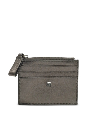 Valentino Garavani Pre-Owned Rockstud zip card holder - Grey