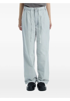 Low Classic drawstring washed-cotton trousers - Blue