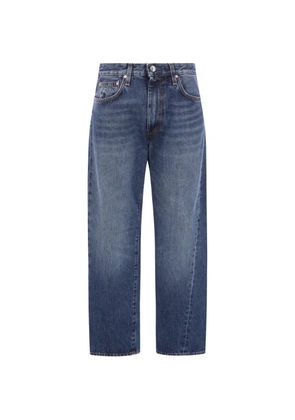 TOTEME washed-effect twisted-seam jeans - Blue