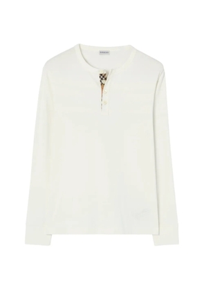 Burberry long-sleeve cotton top - Neutrals