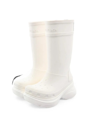 Balenciaga Pre-Owned 2000s x Crocs knee-length rain boots - White