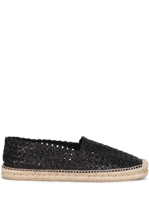 Dolce & Gabbana woven leather espadrilles - Black