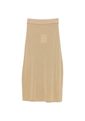 TOTEME elastic-waistband maxi skirt - Brown