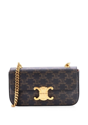 Celine Pre-Owned Triomphe Chain Triomphe Coated Canvas Small shoulder bag - Brown
