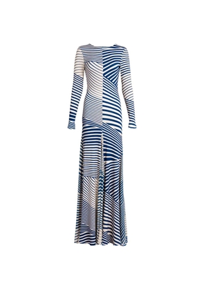 Silvia Tcherassi Basia striped maxi dress - Blue