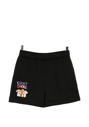 Melt graphic-print shorts - Black