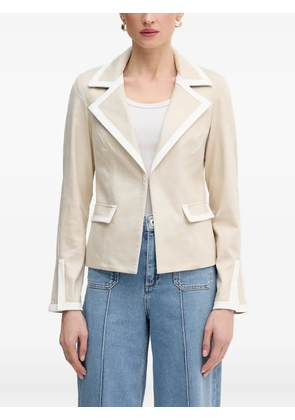 Joseph Ribkoff contrast-trim blazer - Neutrals