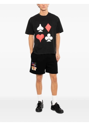 Melt graphic-print shorts - Black
