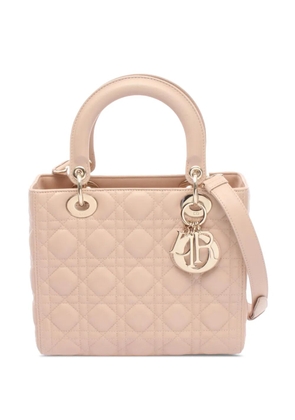 Christian Dior Pre-Owned 2000-2026 Medium Lambskin Cannage Lady Dior satchel - Pink
