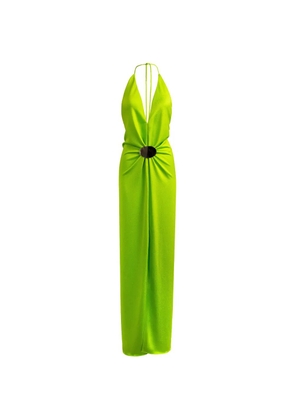 Silvia Tcherassi Rowan halterneck maxi dress - Green