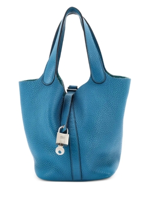 Hermès Pre-Owned Picotin Lock Bag Clemence PM bucket bag - Blue