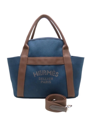 Hermès Pre-Owned 2019 Toile Sac de Pansage Grooming Bag satchel - Blue