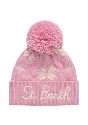 MC2 Saint Barth pom pom knit beanie - Pink