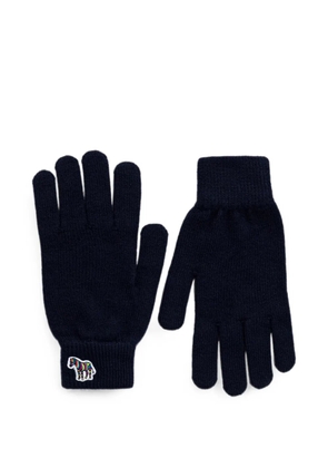 Paul Smith zebra patch gloves - Blue