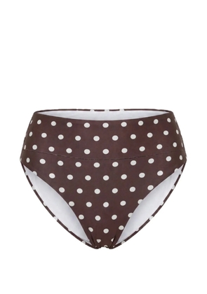 Nicholas Nerea bottom - espresso ivory polka dot - Brown
