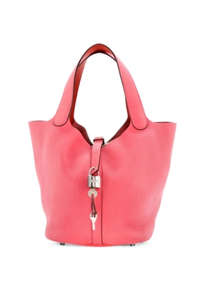 Hermès Pre-Owned Eclat Picotin Lock Bag Clemence MM bucket bag - Pink