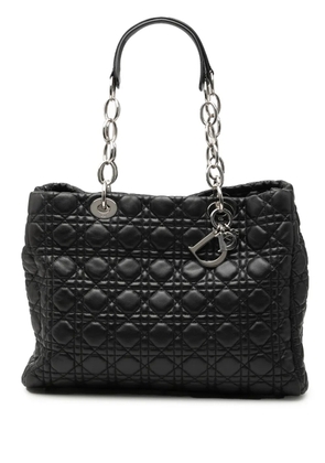 Christian Dior Pre-Owned 2013 Large Lambskin Cannage Lady Dior Soft Shopping tote bag - Black
