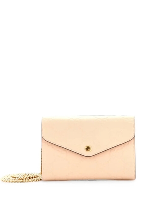 Gucci Pre-Owned Envelope Wallet on Chain Guccissima Leather shoulder bag - Neutrals