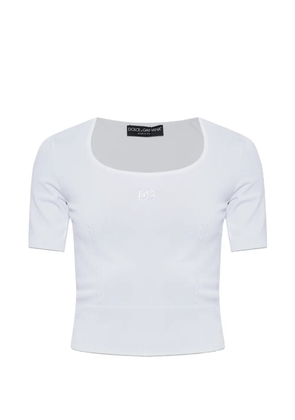 Dolce & Gabbana DG logo-embroidered T-shirt - White
