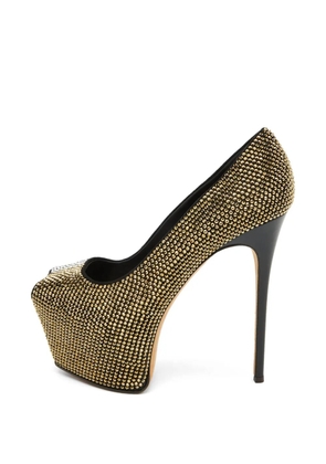Giuseppe Zanotti Vintage Liza crystal-embellished pumps - Gold